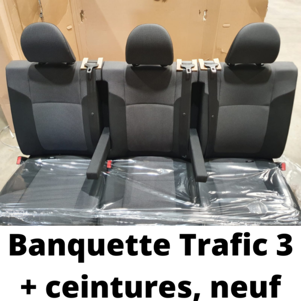 Banquette 3 places trafic 3